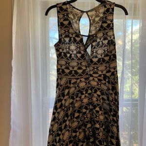 Black & White Club Mini Dress